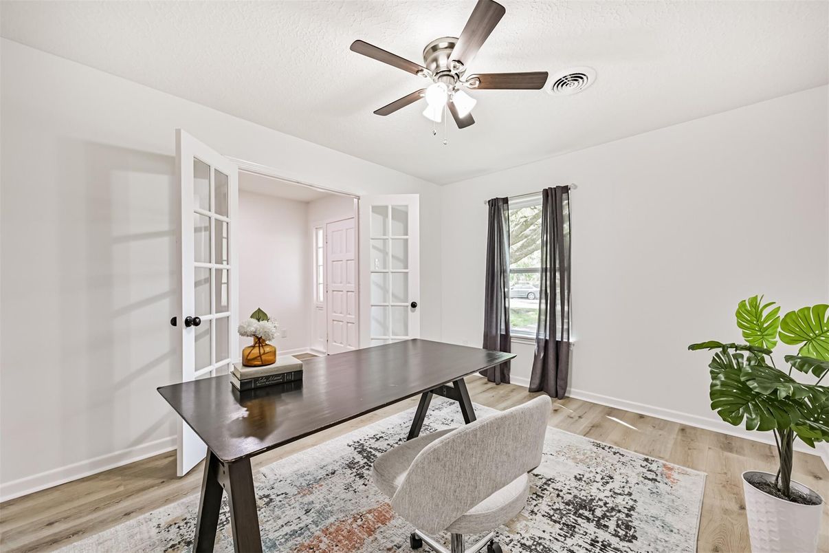 Home Office, Interior, Wood Texture Flooring