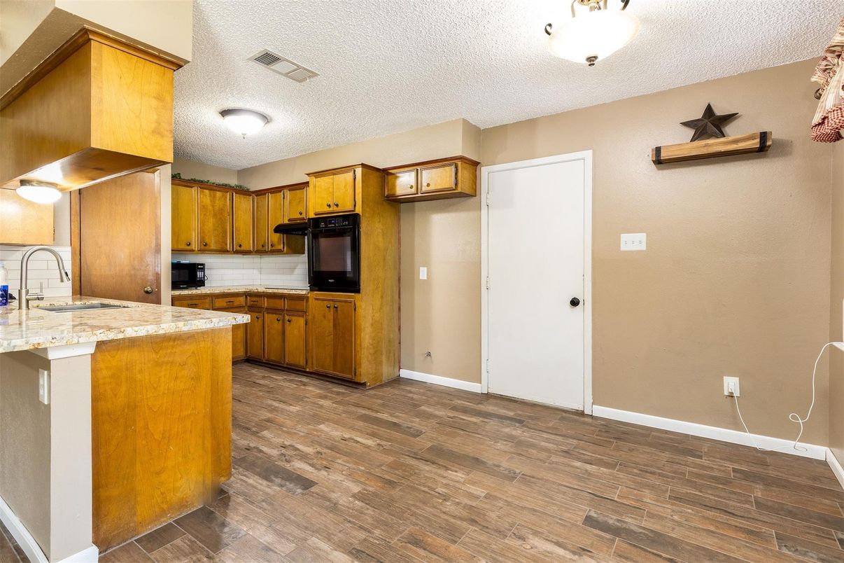Interior, Kitchen, Wood Texture Flooring