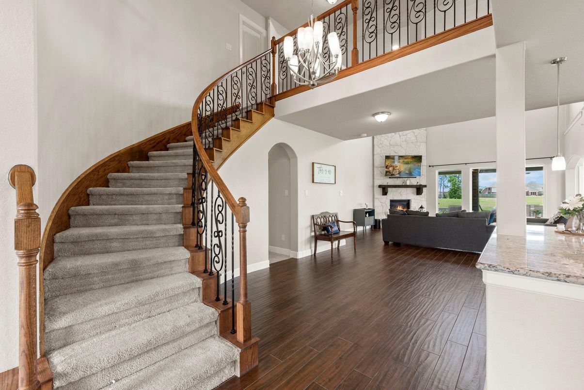 Chandelier, Fireplace, Interior, Living room, Wood Texture Flooring