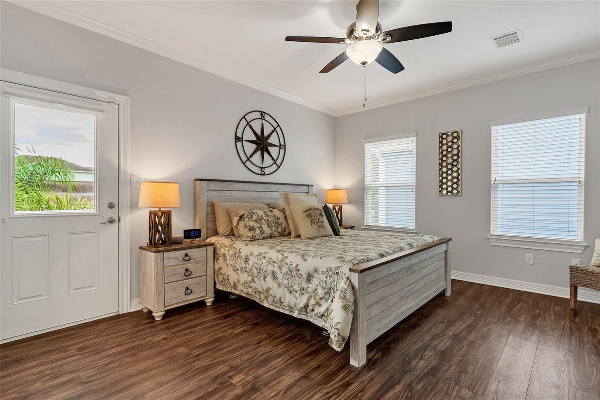 Bedroom, Interior, Wood Texture Flooring