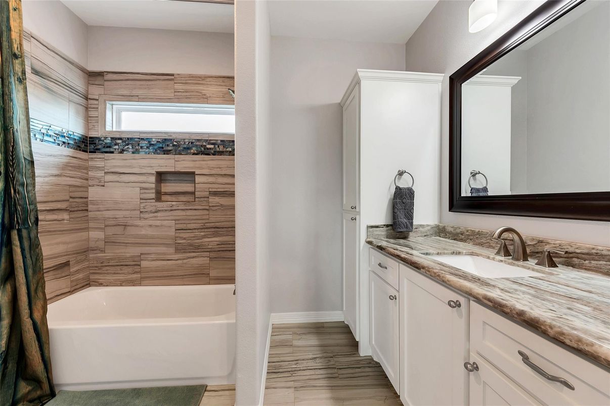 Bathroom, Interior, Wood Texture Flooring