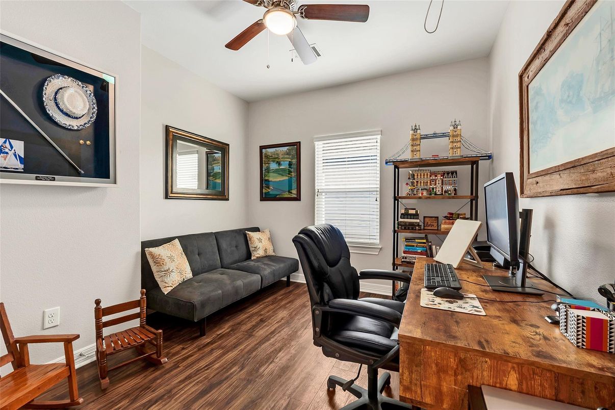 Home Office, Interior, Wood Texture Flooring