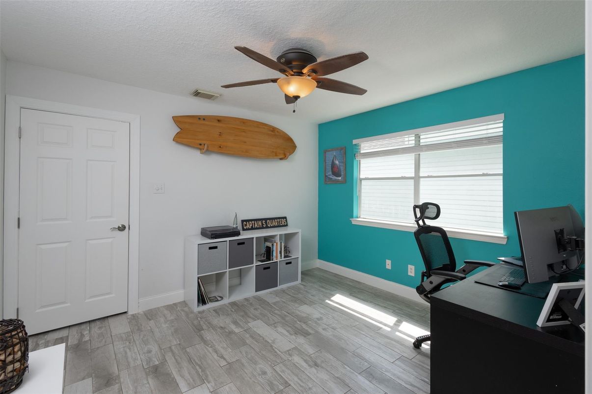 Home Office, Interior, Wood Texture Flooring