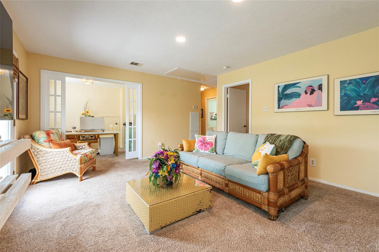 Interior, Living room, Recessed Lighting