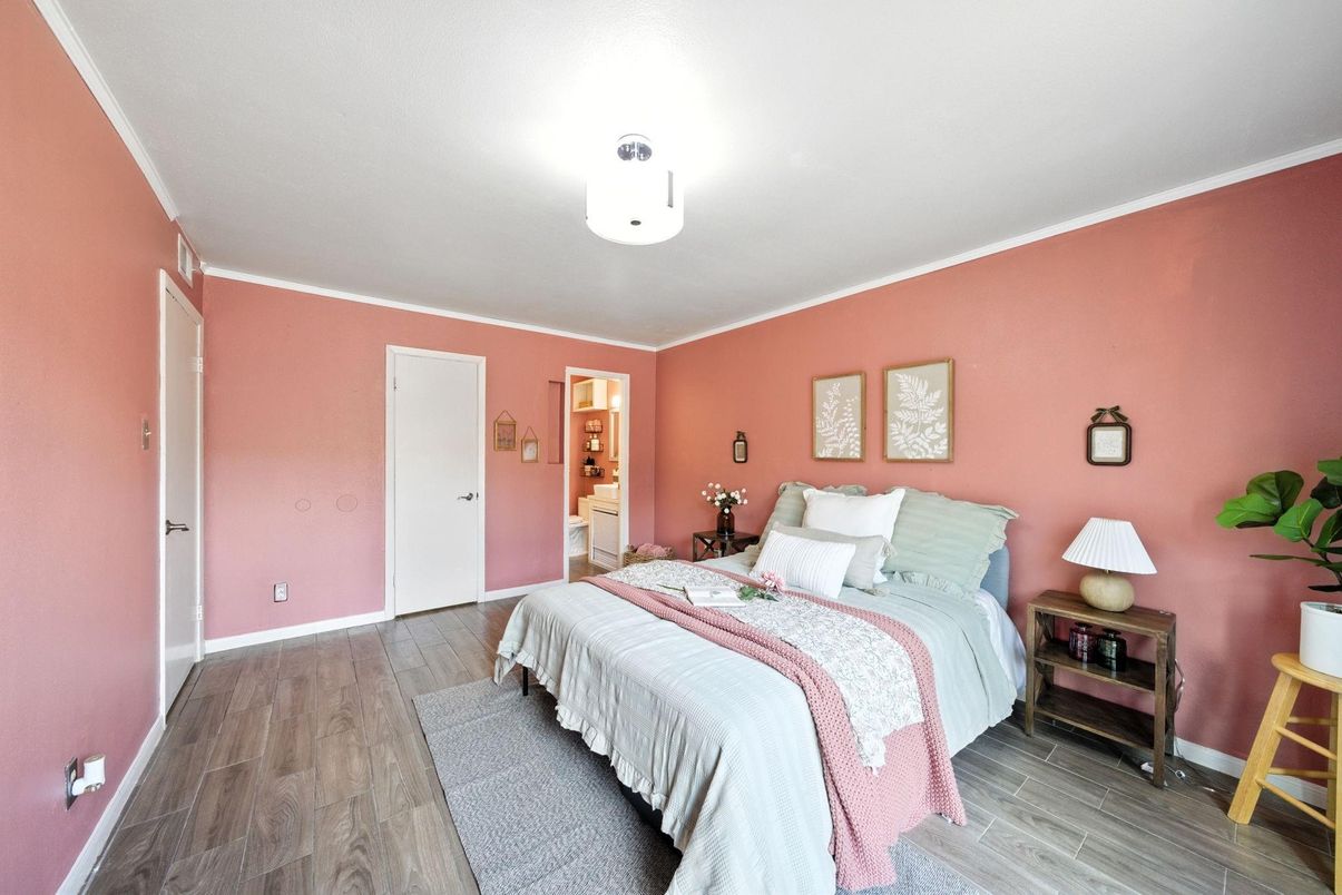 Bedroom, Interior, Wood Texture Flooring