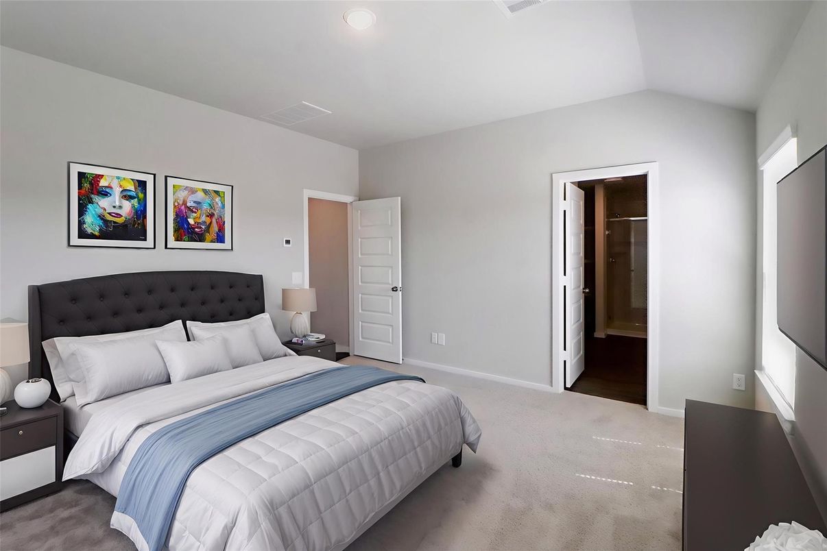 Bedroom, Interior, Recessed Lighting