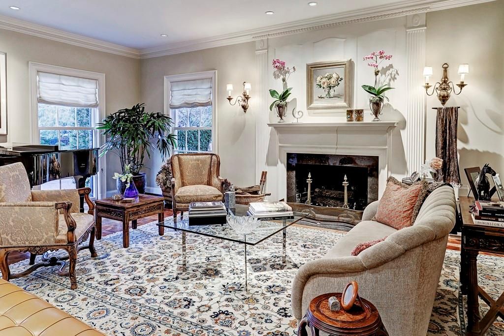 Fireplace, Interior, Living room, Recessed Lighting