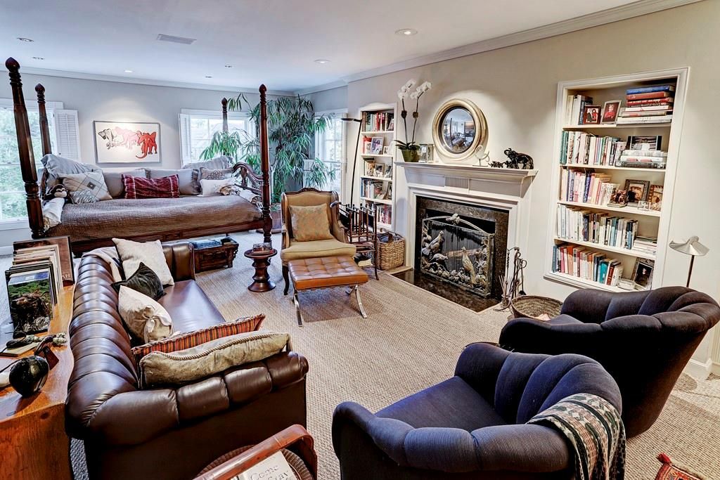 Fireplace, Interior, Living room, Recessed Lighting