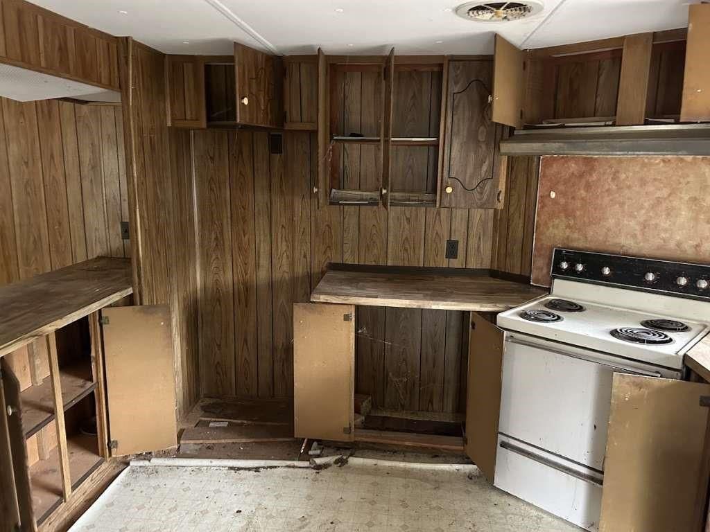 Interior, Kitchen, Wooden Walls
