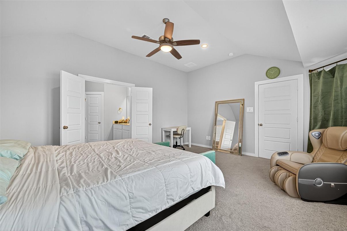 Bedroom, Interior, Recessed Lighting