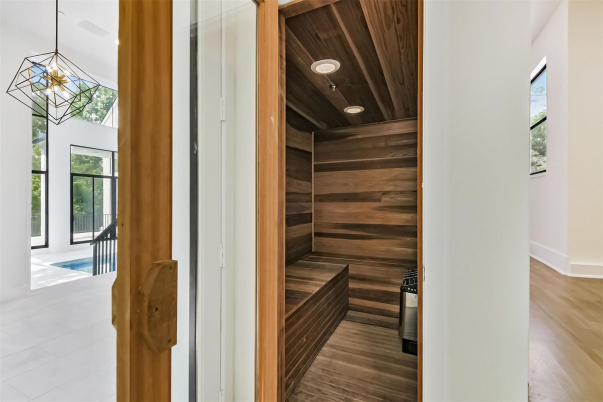 Interior, Pendant Lights, Recessed Lighting, Sauna Room