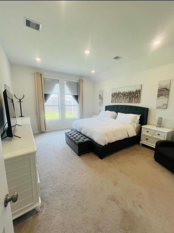 Bedroom, Interior, Recessed Lighting