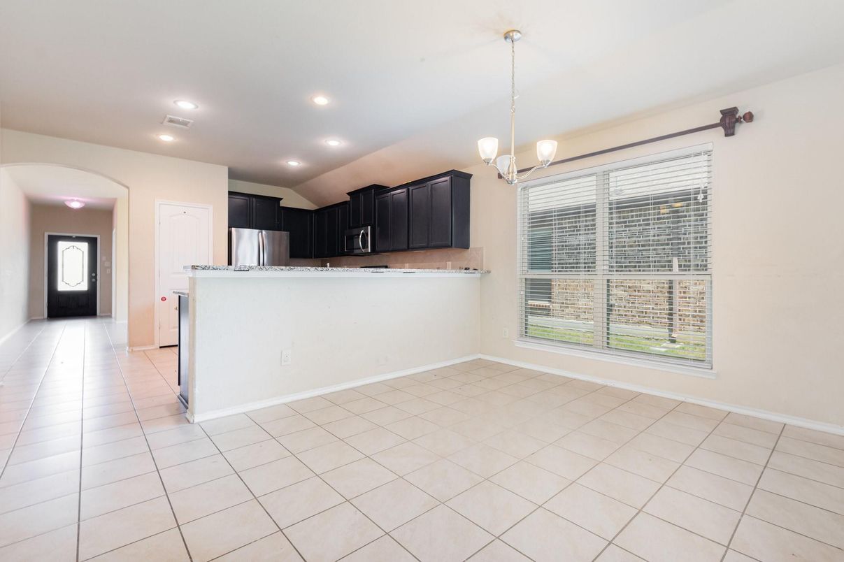 Chandelier, Empty room, Interior, Kitchen, Pendant Lights, Recessed Lighting