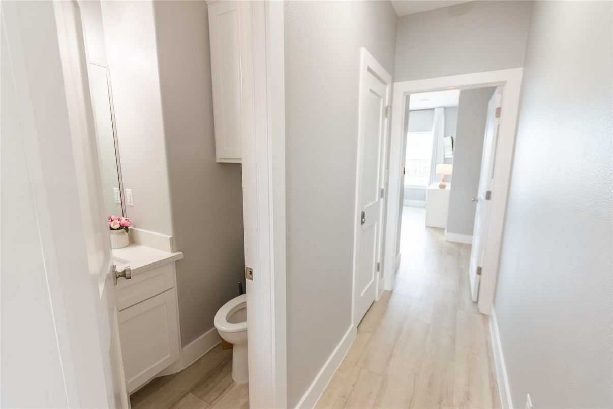 Bathroom, Interior, Wood Texture Flooring