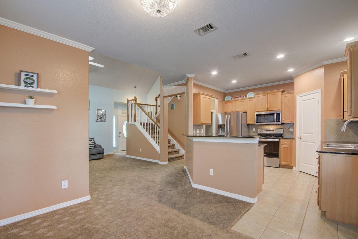 Interior, Kitchen, Recessed Lighting, Stainless Steel Appliances