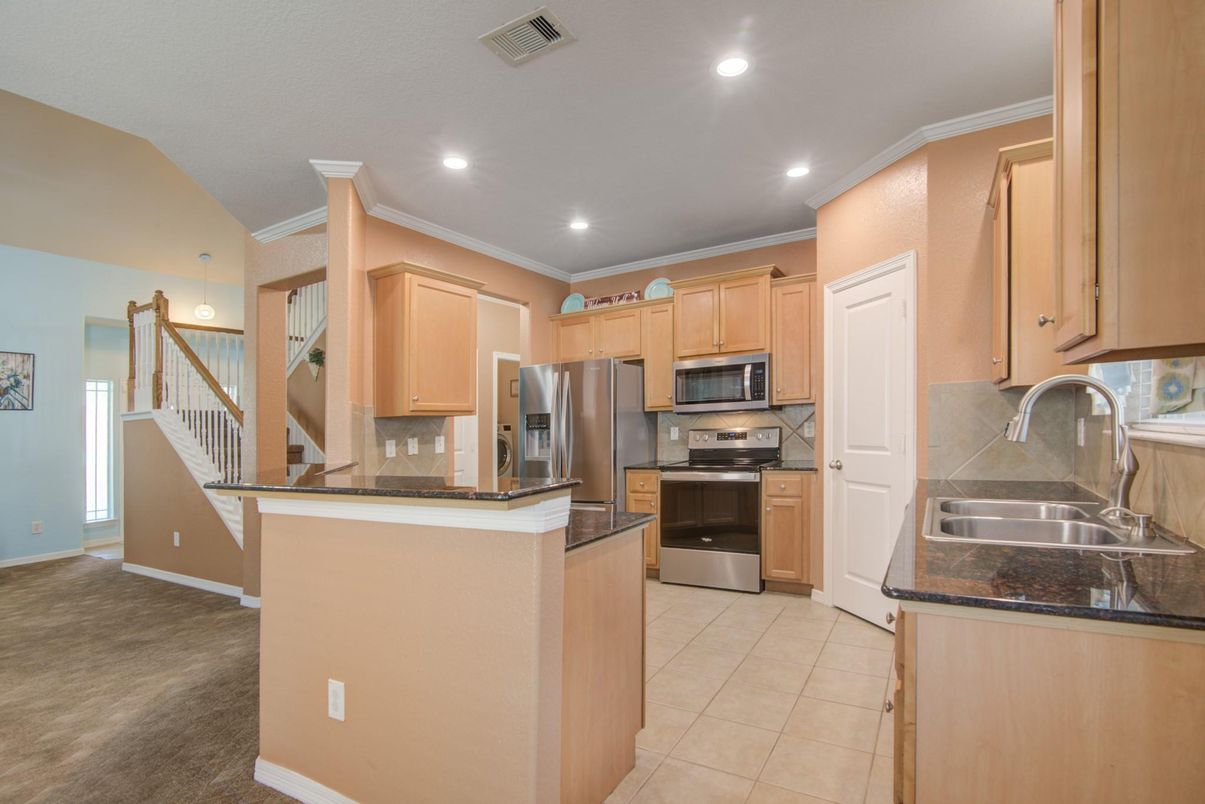 Interior, Kitchen, Recessed Lighting, Stainless Steel Appliances