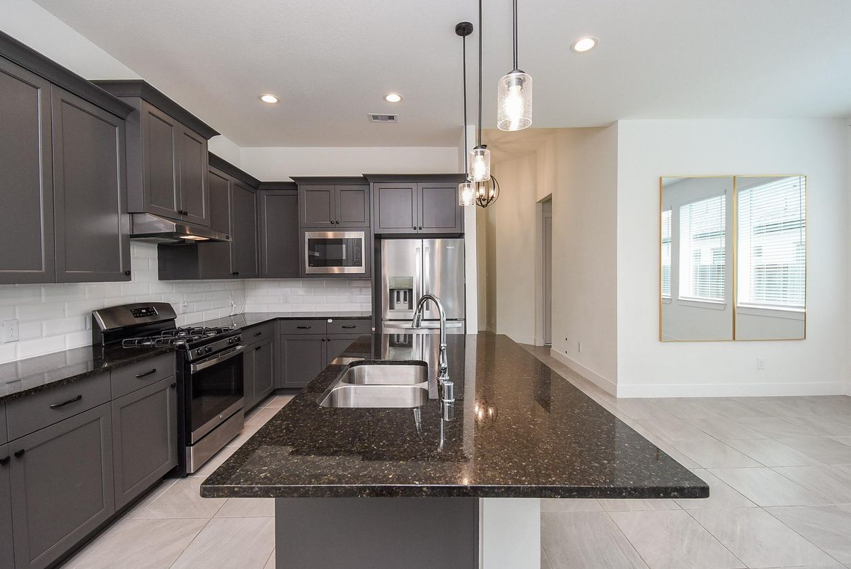 Interior, Kitchen, Pendant Lights, Recessed Lighting, Stainless Steel Appliances