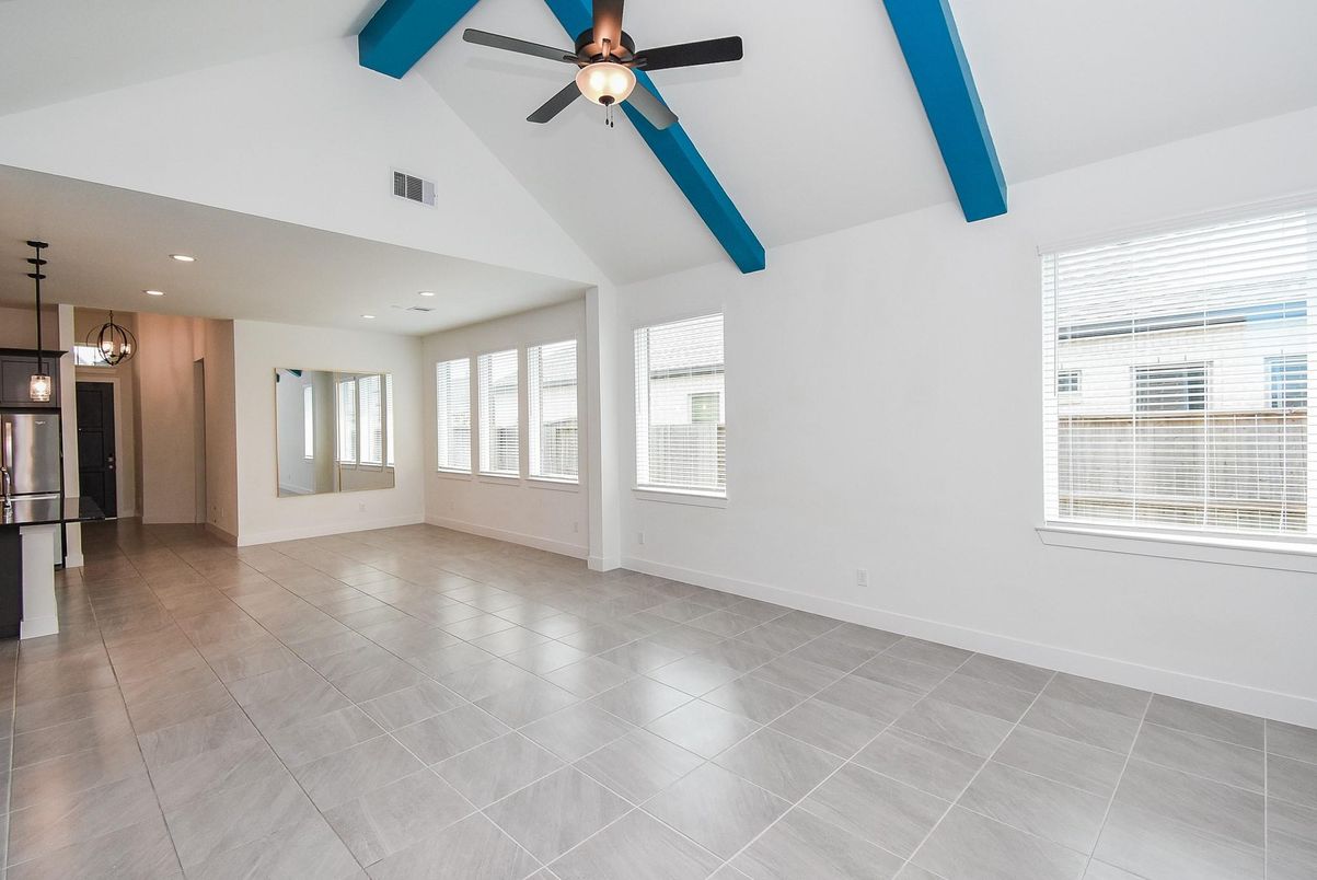 Empty room, Interior, Kitchen, Recessed Lighting
