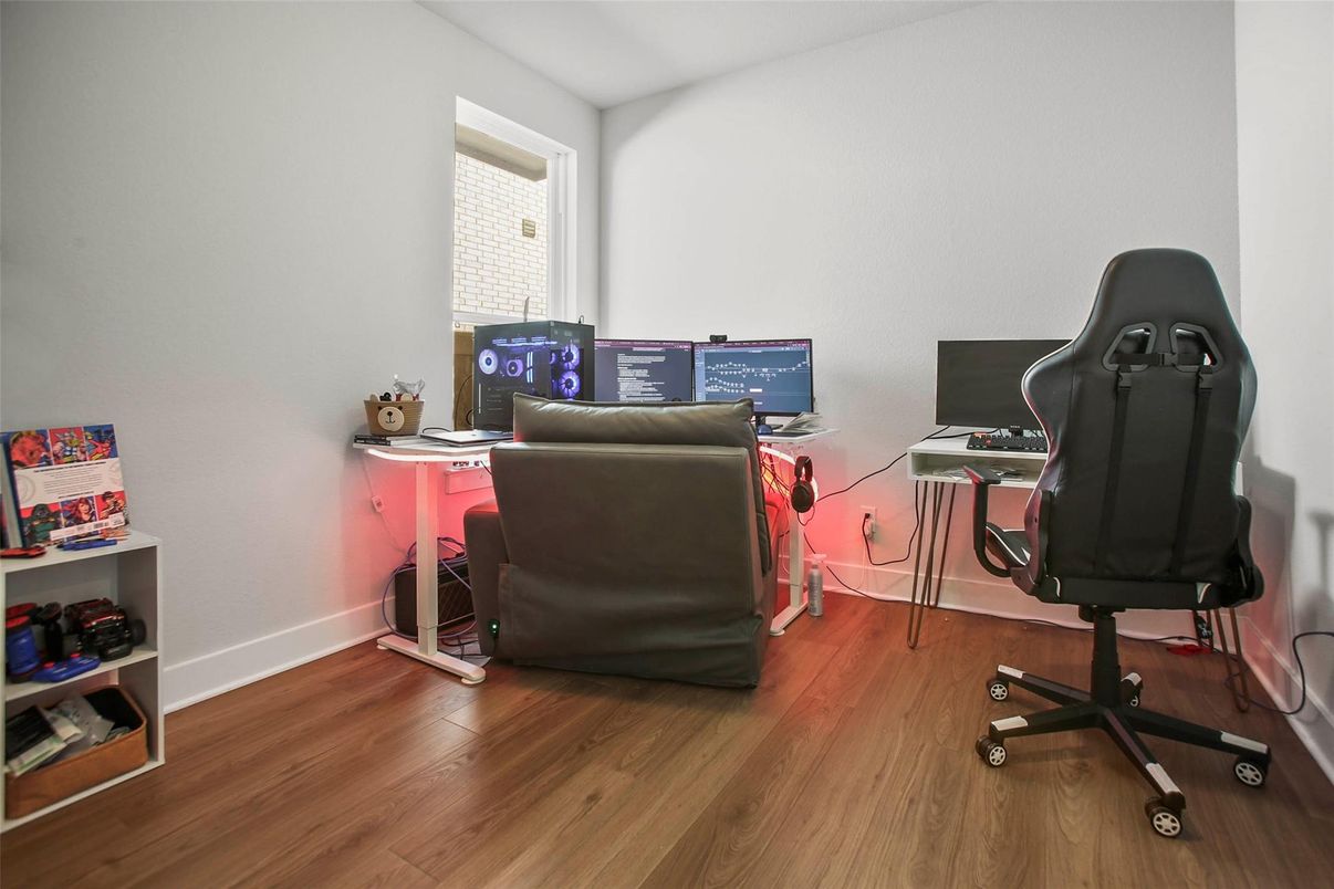 Home Office, Interior, Wood Texture Flooring