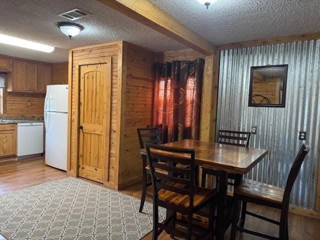 Dining room, Interior, Kitchen, Wood Texture Flooring, Wooden Walls