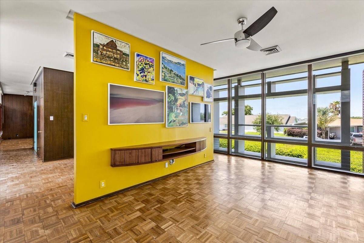 Interior, Sun Room, Wood Texture Flooring