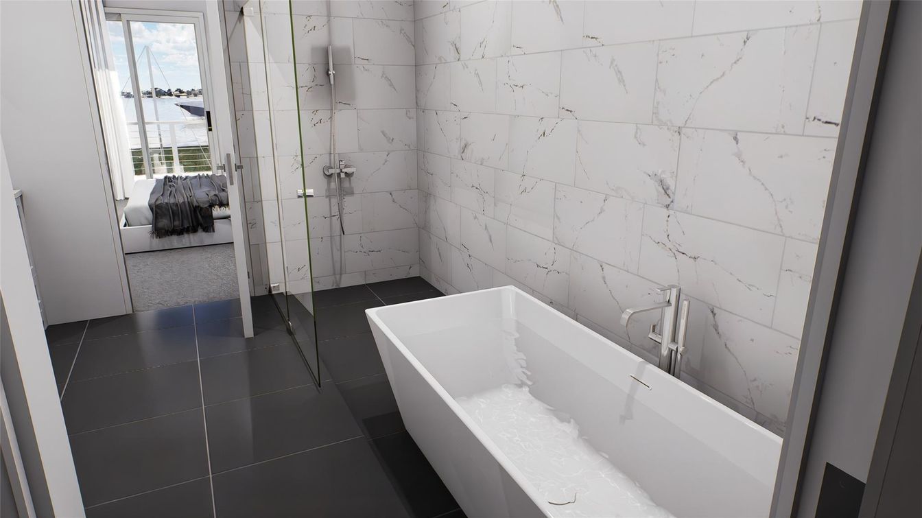 Bathroom, Interior, Marble Walls