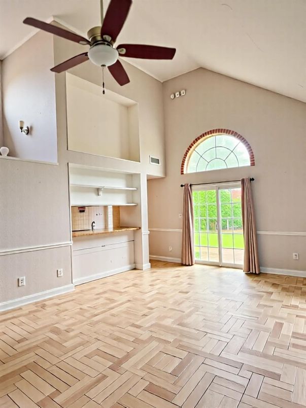 Empty room, Interior, Wood Texture Flooring
