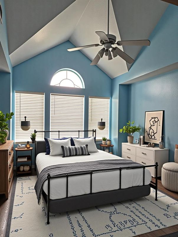 Bedroom, Interior, Wood Texture Flooring