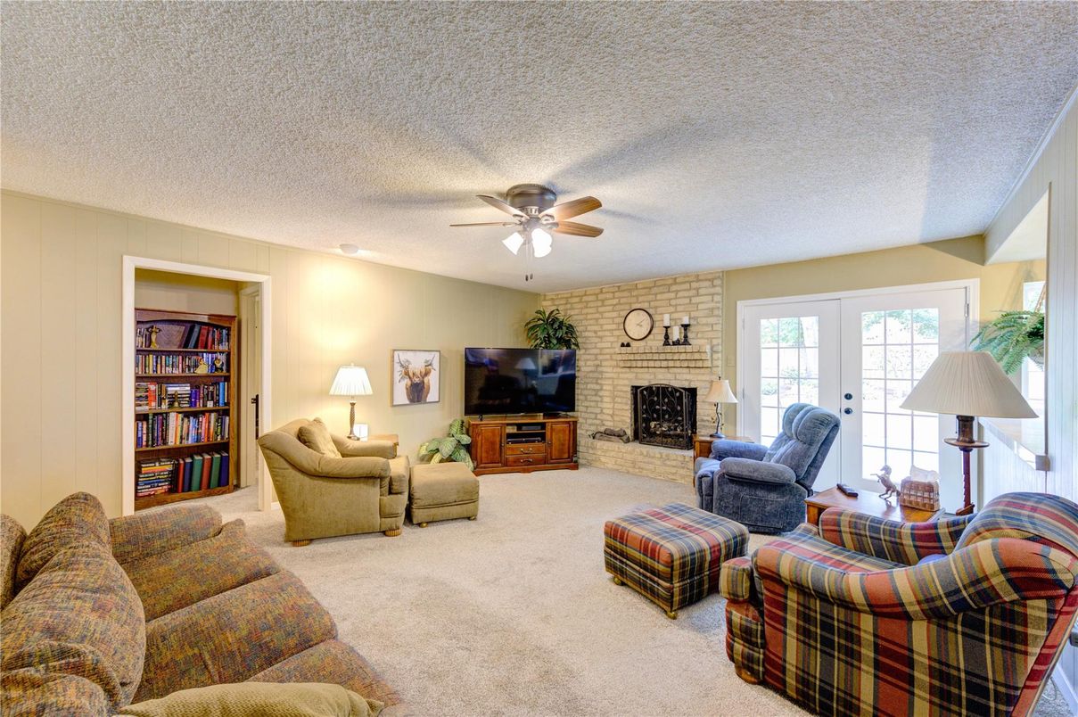 Fireplace, Interior, Living room, Stone Walls