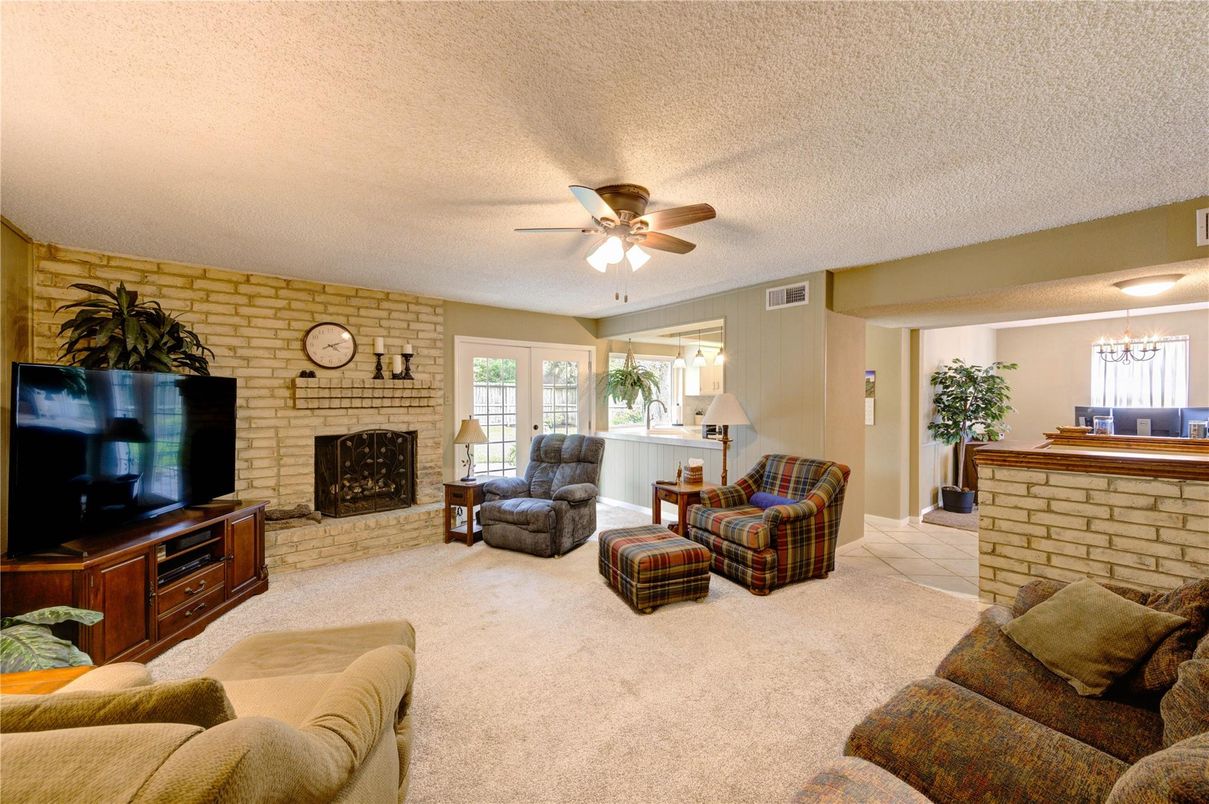 Fireplace, Interior, Living room, Stone Walls