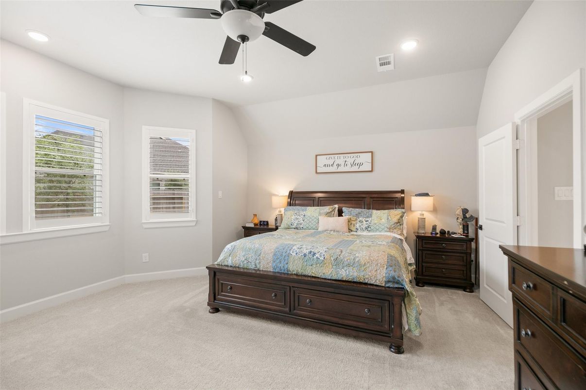 Bedroom, Interior, Recessed Lighting
