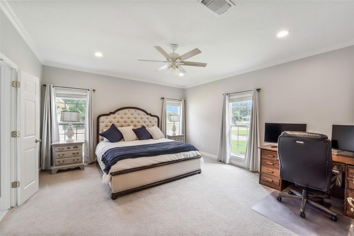 Bedroom, Home Office, Interior, Recessed Lighting