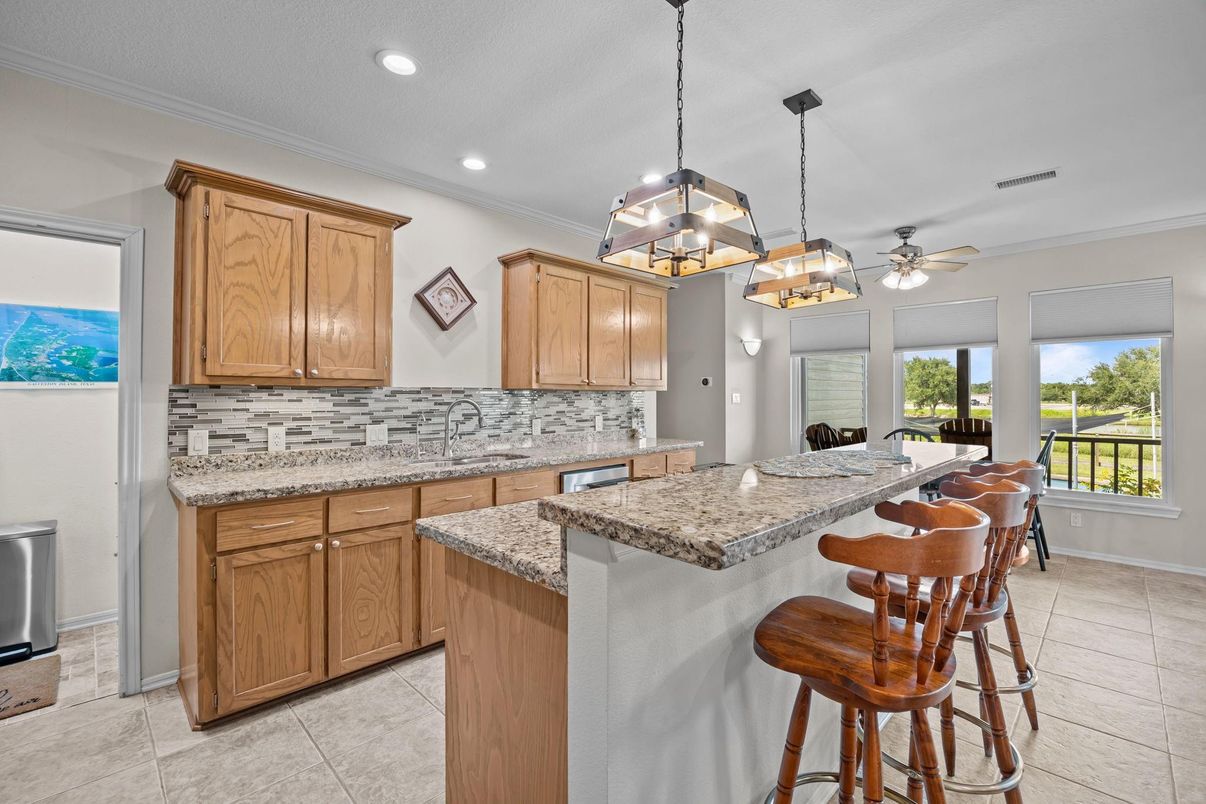 Interior, Kitchen, Pendant Lights, Recessed Lighting