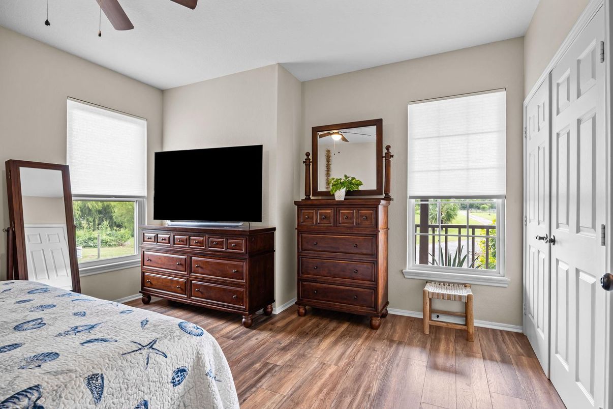 Bedroom, Interior, Wood Texture Flooring