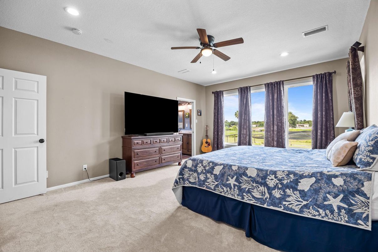 Bedroom, Interior, Recessed Lighting