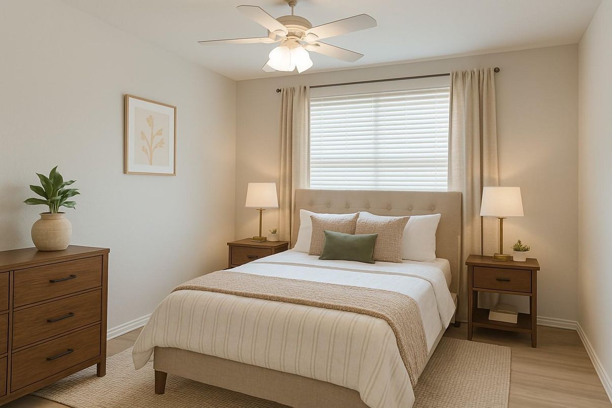 Bedroom, Interior, Wood Texture Flooring