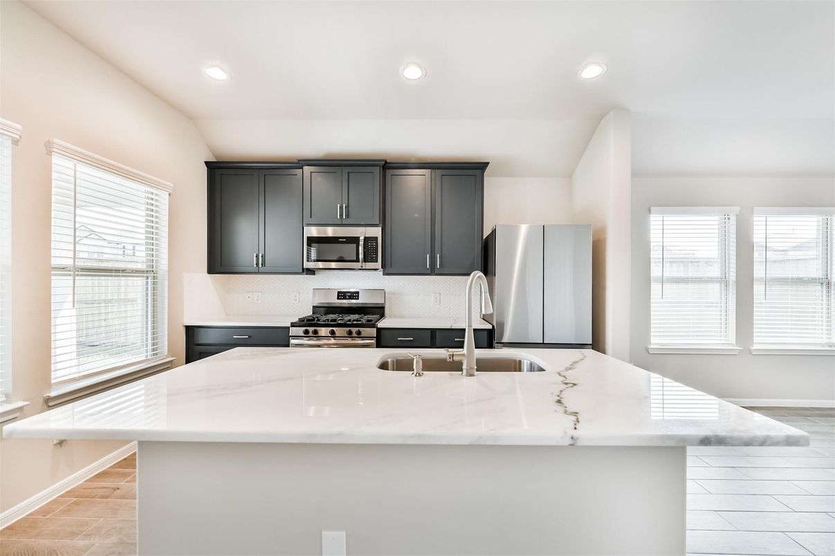 Interior, Kitchen, Recessed Lighting, Stainless Steel Appliances