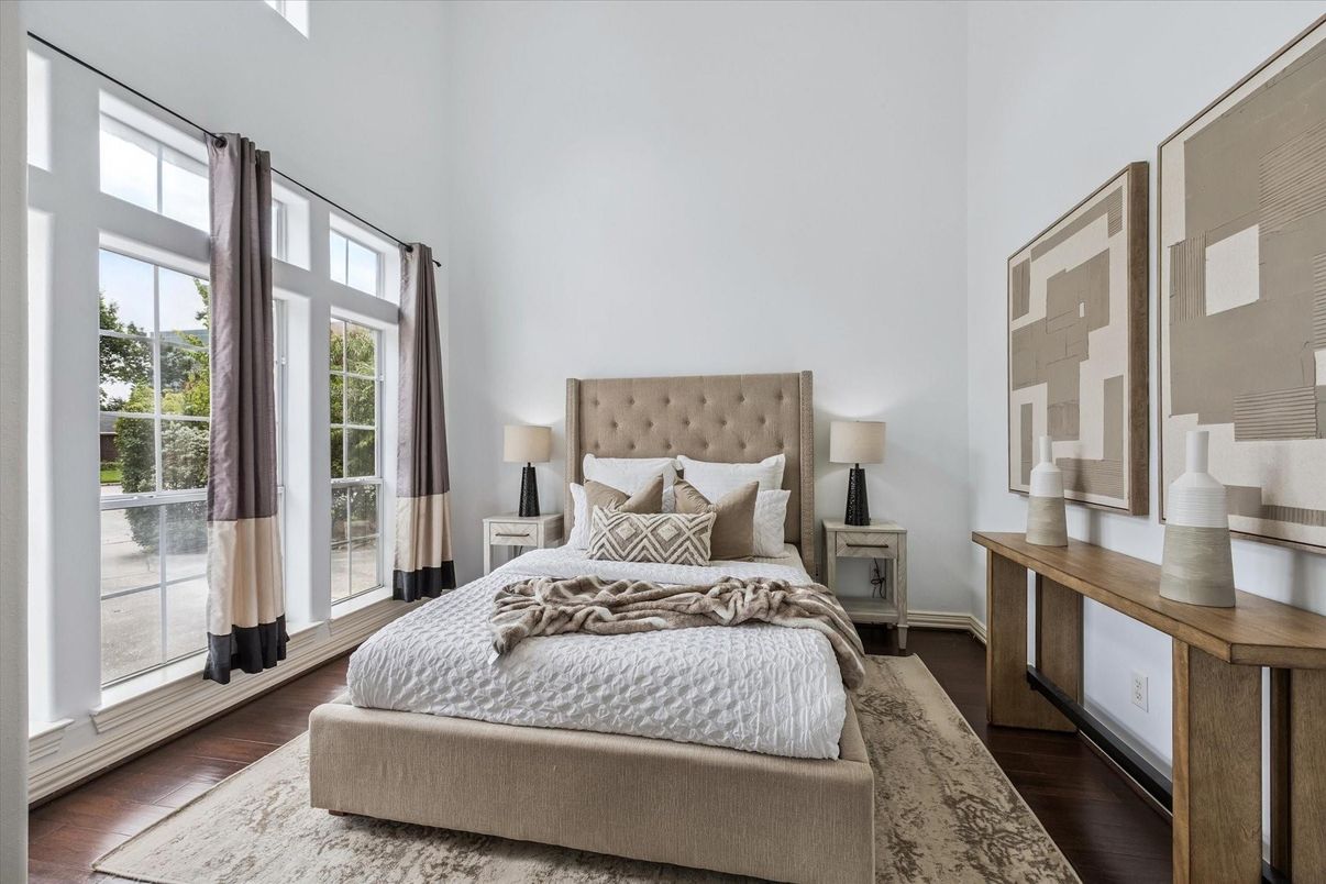 Bedroom, Interior, Wood Texture Flooring