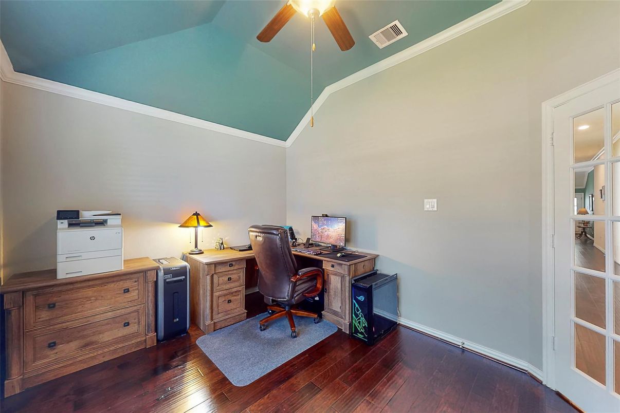 Home Office, Interior, Wood Texture Flooring