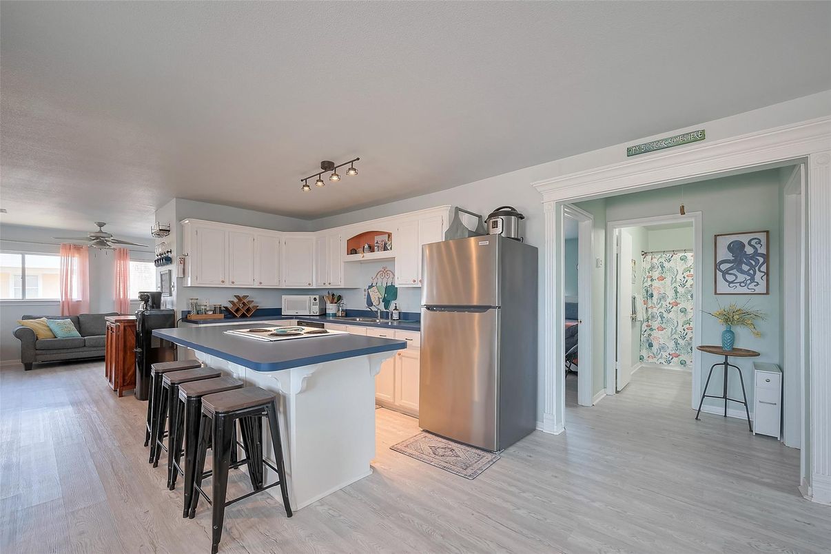 Interior, Kitchen, Wood Texture Flooring