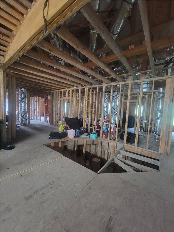 Fitness Equipment, Interior, Wooden Beams
