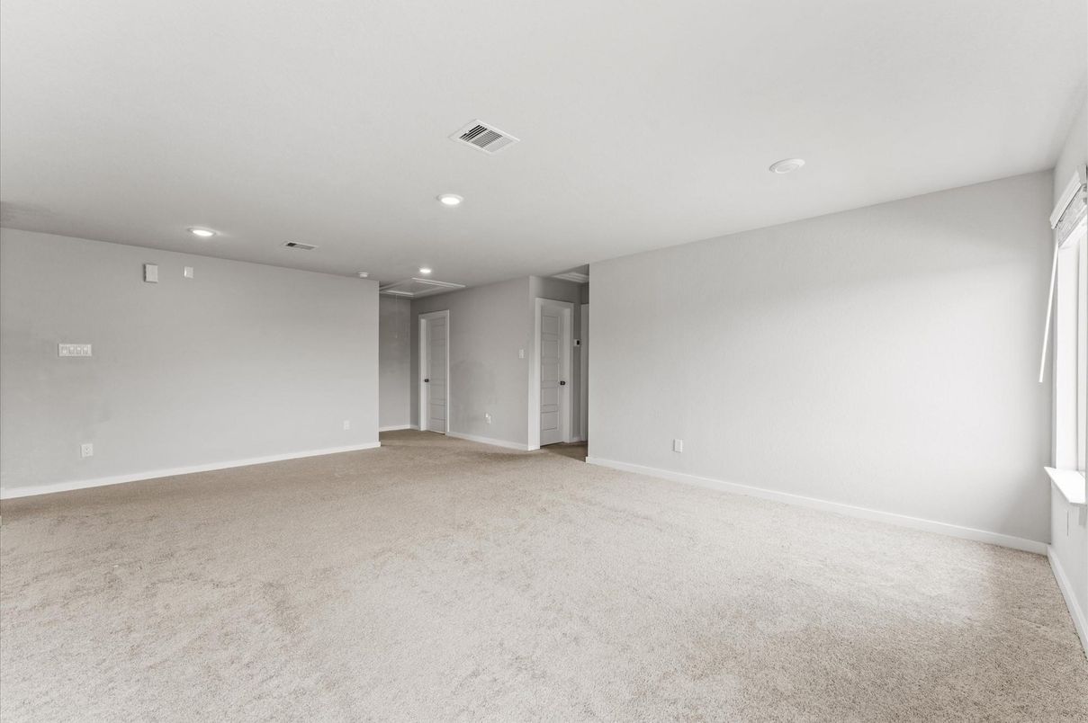 Empty room, Interior, Recessed Lighting