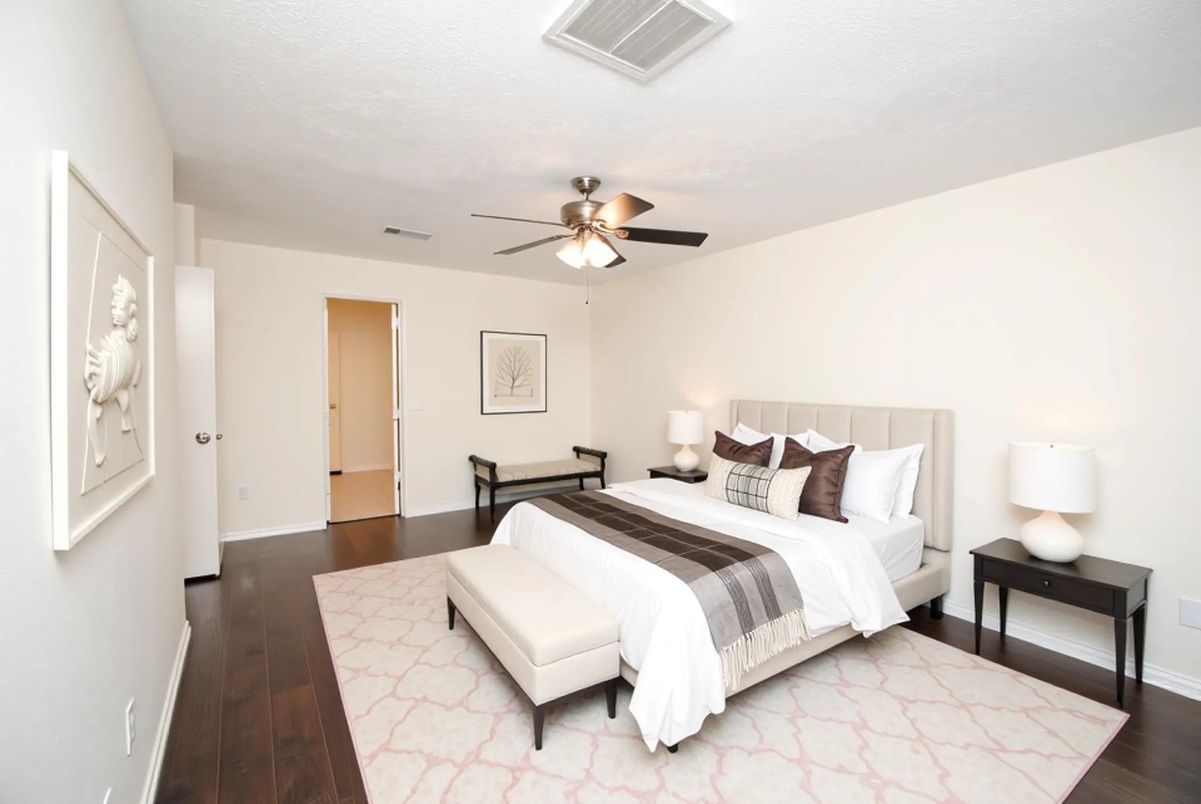 Bedroom, Interior, Wood Texture Flooring