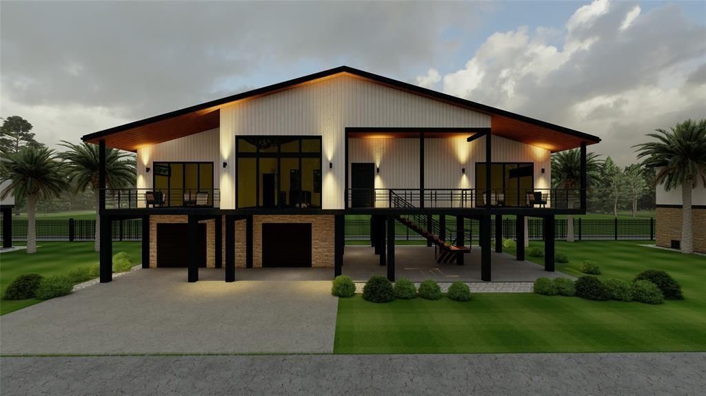 Backyard, Exterior, Facade, Modern