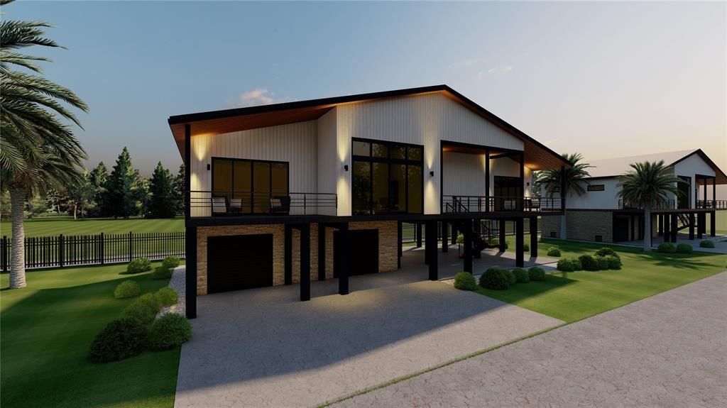 Backyard, Exterior, Facade, Modern
