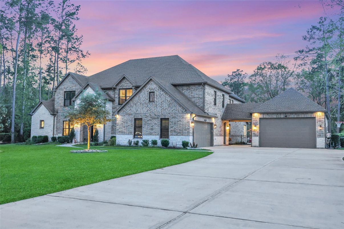 Attached, Backyard, Detached Garage, Exterior, Facade, French Provincial