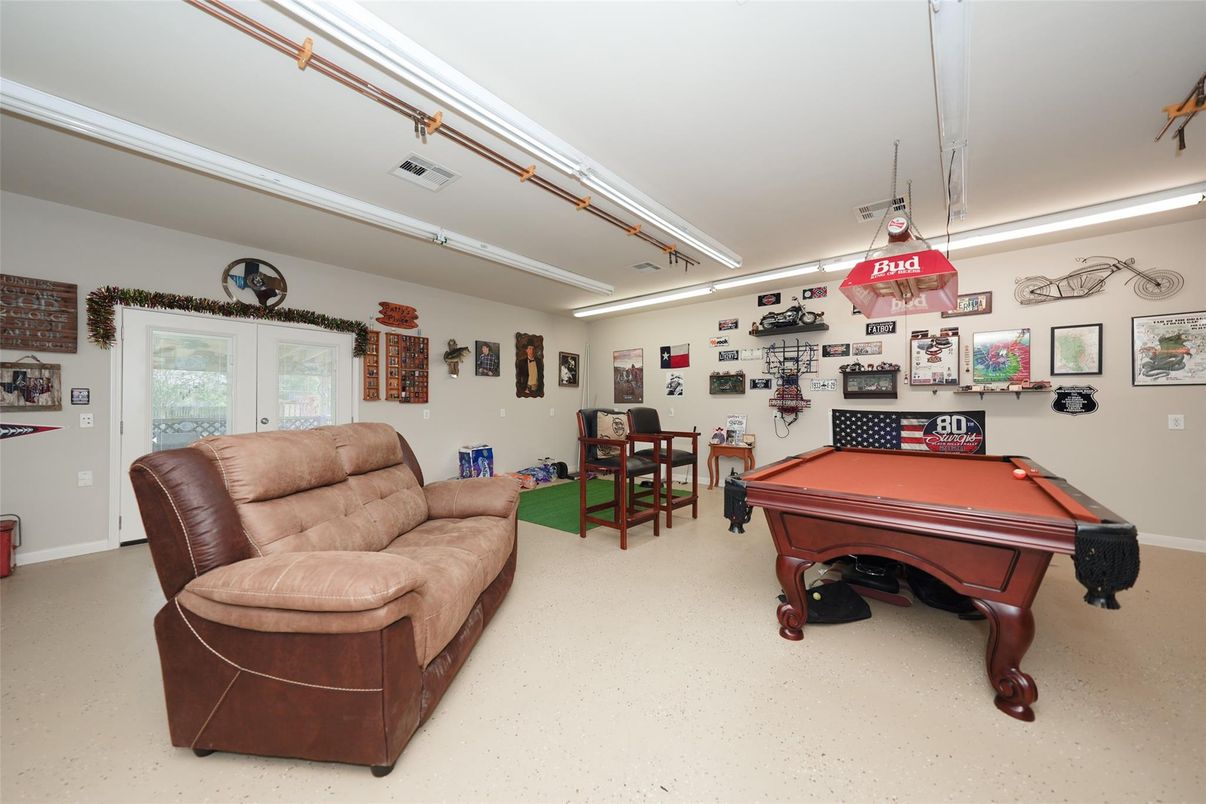 Billiard Table, Game Room, Interior, Pendant Lights