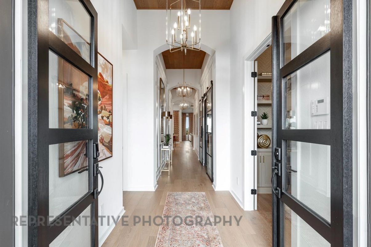 Chandelier, Interior, Pendant Lights, Wood Texture Flooring