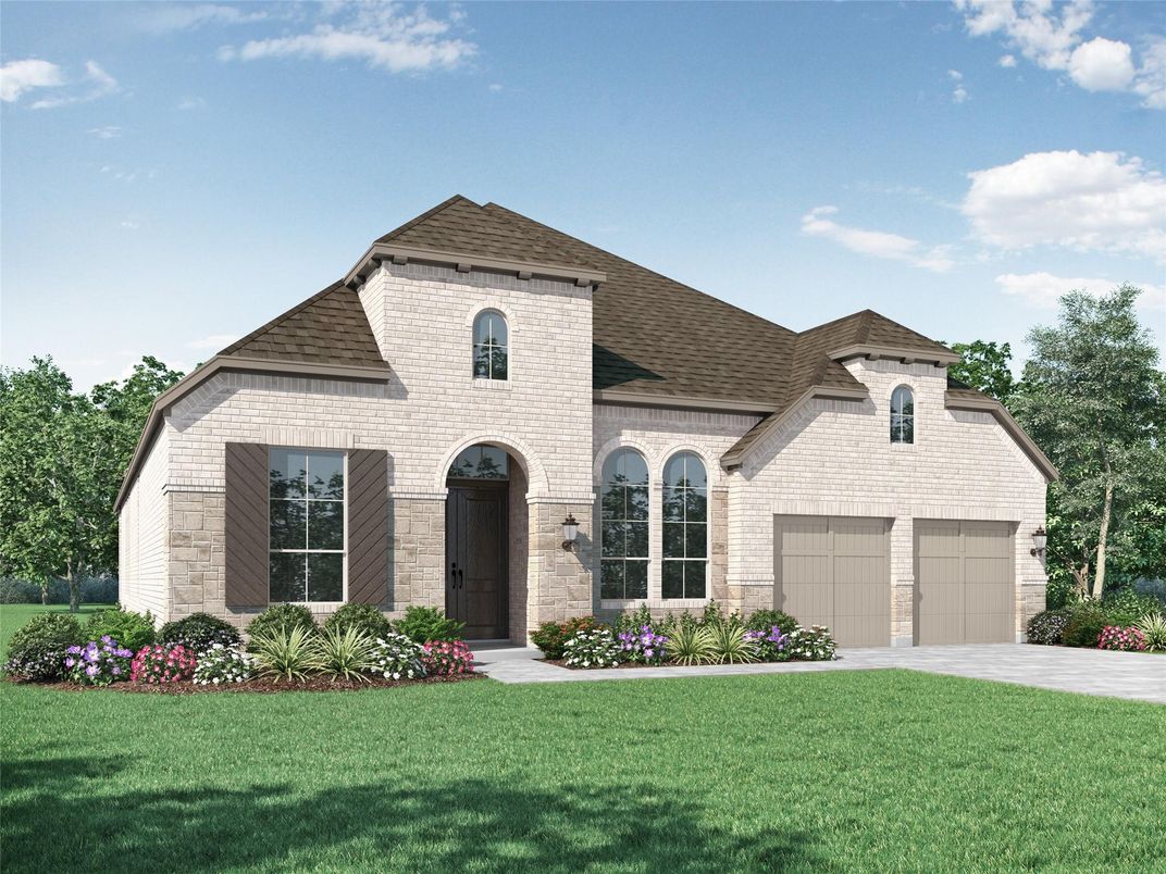 Attached, Backyard, Exterior, Facade, French Provincial