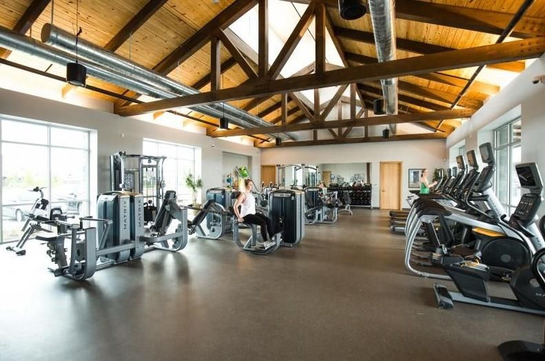 Fitness Equipment, Gym, Interior, Wooden Beams, Wooden Ceilings